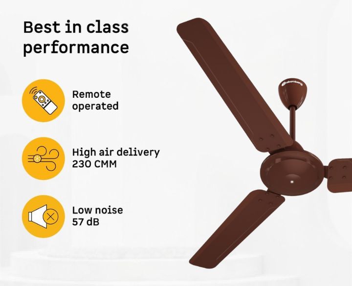 Atomberg BLDC Ceiling Fan Ameza 35watts 5 Blade Glossy brown-1